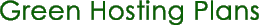 Green Hosting Plans